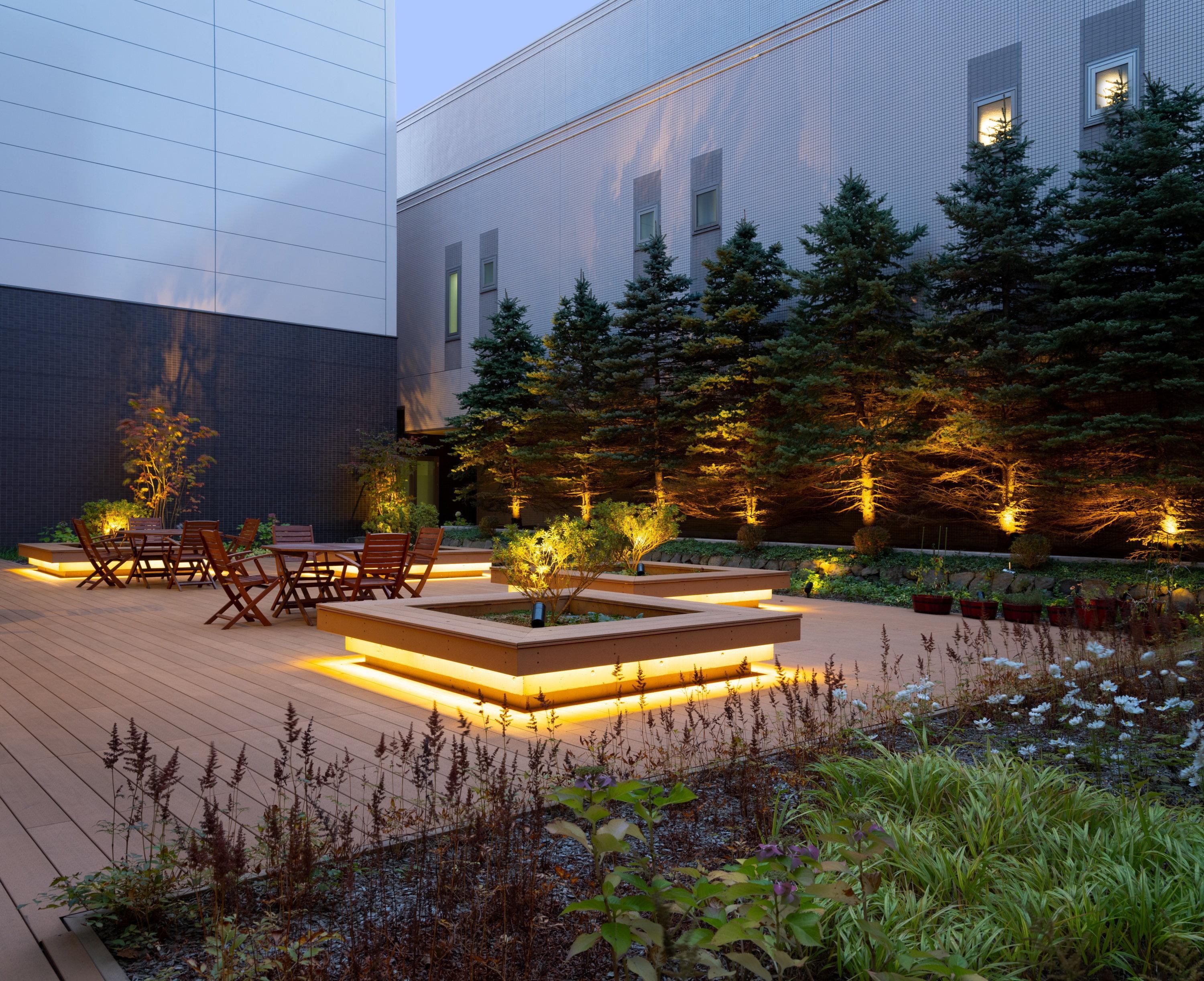 千岁ana皇冠假日酒店 外观 照片 The rooftop garden